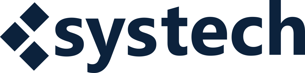 systech alternate logo, system blue